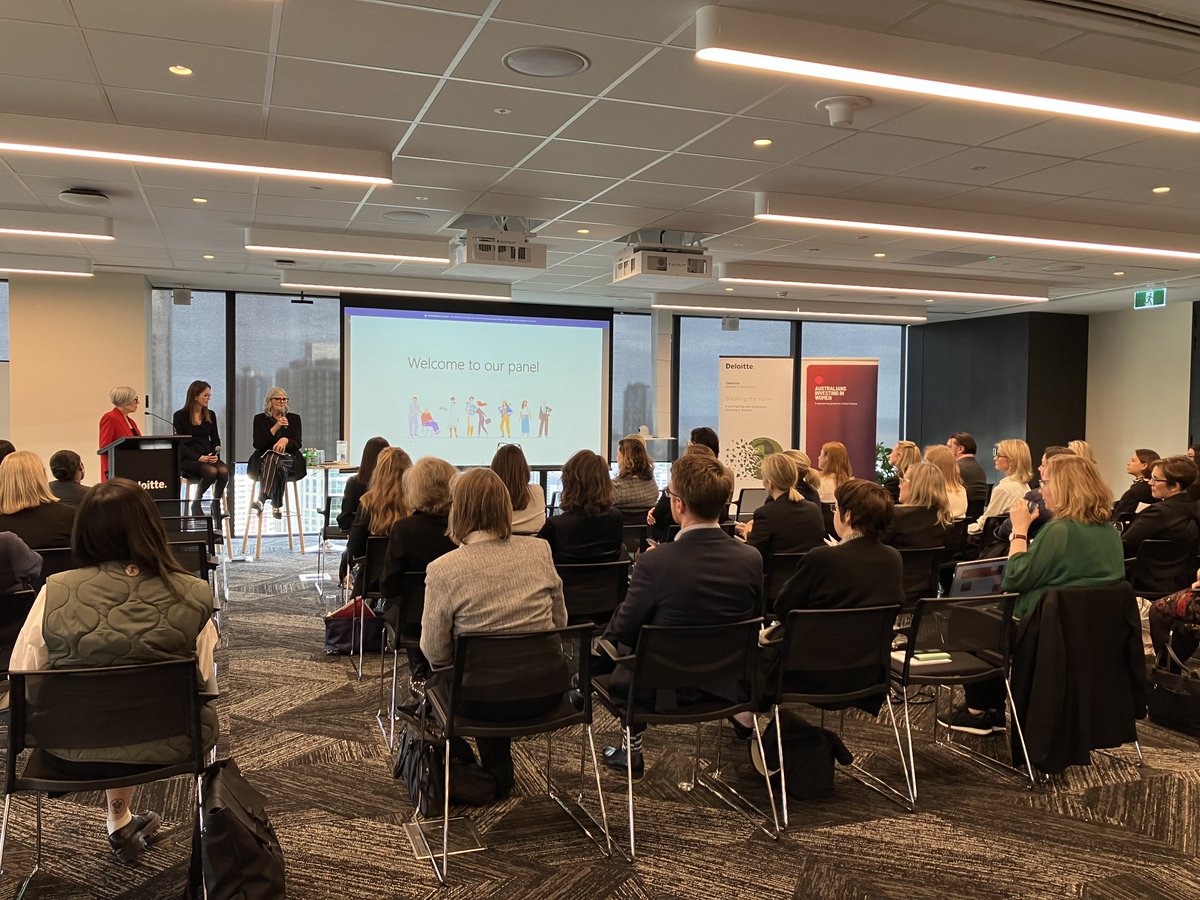 AIIWomen's tweet photo. “The report matters. Read &amp; think. About where we are &amp; where we could be. Our language. Our own behaviours. We all fall into traps. Don’t think govt can solve this. We all have a role to play” @sammostyn on the 1 key action to take #breakingthenorm https://t.co/F5n9Qcikal https://t.co/NsX44VsxSz