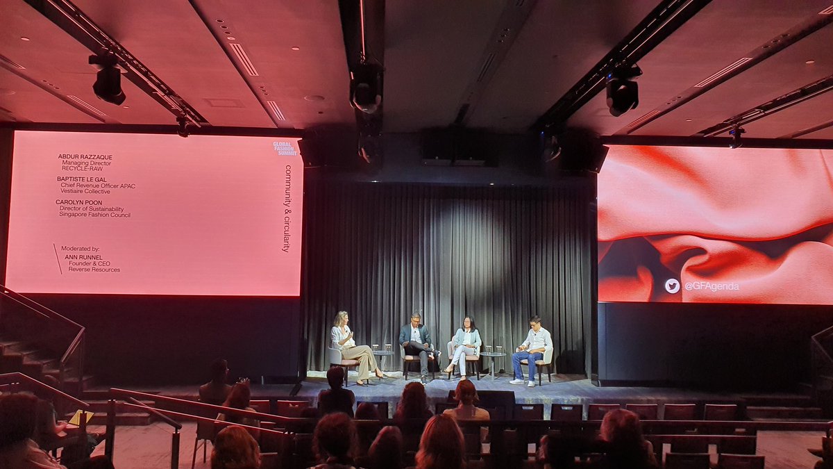 mehak8187's tweet photo. #GlobalFashionSummit 
Circularity is important and community are super interlinked. 
It is critical all have to work together towards the goal of sustainable textile. 
@ReverseResourcs @VestiaireCollec @GFAgenda https://t.co/s4tAsVpPaq