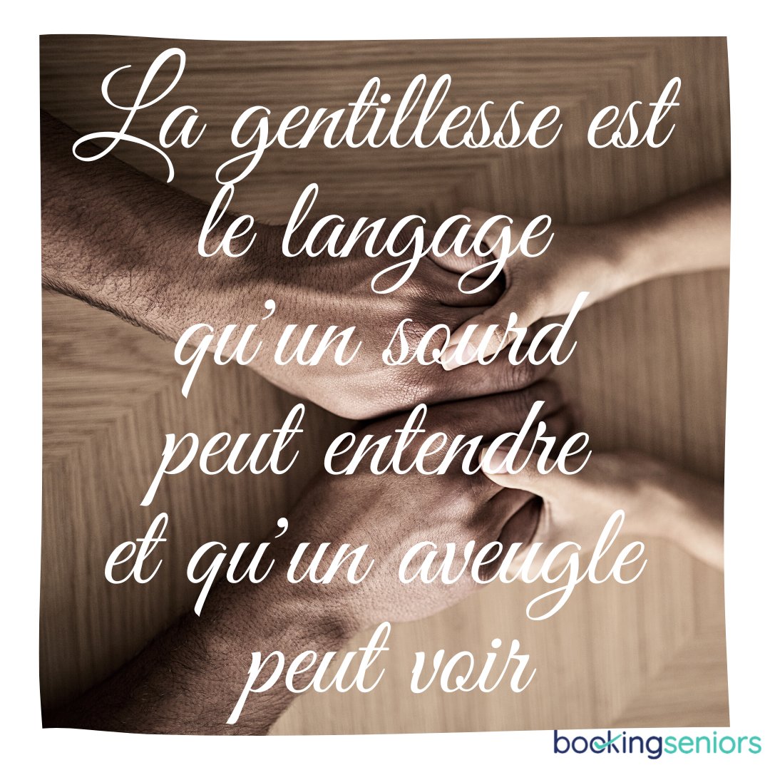 BookingSeniors's tweet photo. 03 Novembre : Journée de la gentillesse 🤗
Soyez positif et heureux d'aider votre famille, votre prochain... et prenez le temps de prendre soin de vous 😍
#bookingseniors #kindness #journeedelagentillesse #tobekind #seniors #goodvibes #positiveattitude #mood #goodmood https://t.co/uYPqmj4iYJ