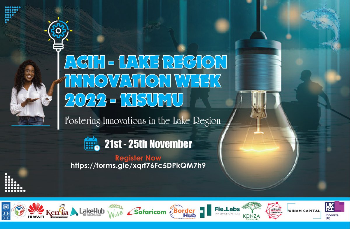 We invite you to the Annual Lake Region Innovation week 2022 from 21-25 Nov. Join us in spurring Economic growth of the  Region thr innovations,together with entrepreneurs, innovators,investors,policy makers,government, development agencies &amp;  key enablers