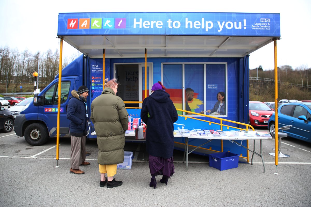 Good news, the HARRI Bus is heading to Daisy field Mill in Blackburn to meet teams, service users and carers! 

@harrilscft has lots of information onboard, from discovering volunteering opportunities to free health and wellbeing courses!

14 November 10am – 2pm 📅