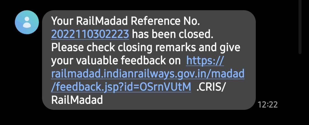 binnyjohnk's tweet photo. @RailwaySeva So now I get a message that the complaint is closed without taking any action. I'm proceeding to place a complaint to the consumer forum as this should not happen to any passenger. @GMSRailway @IRCTCofficial @RailwaySeva @AshwiniVaishnaw @TVC138 @RailMinIndia @RailMinIndia https://t.co/MvX4VgVeqm
