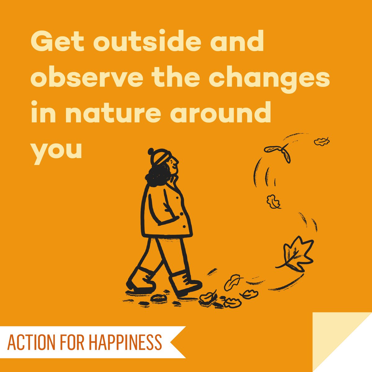New Ways November - Day 3: Get outside and observe the changes in nature around you 🍃 actionforhappiness.org/new-ways-novem… #NewWaysNovember