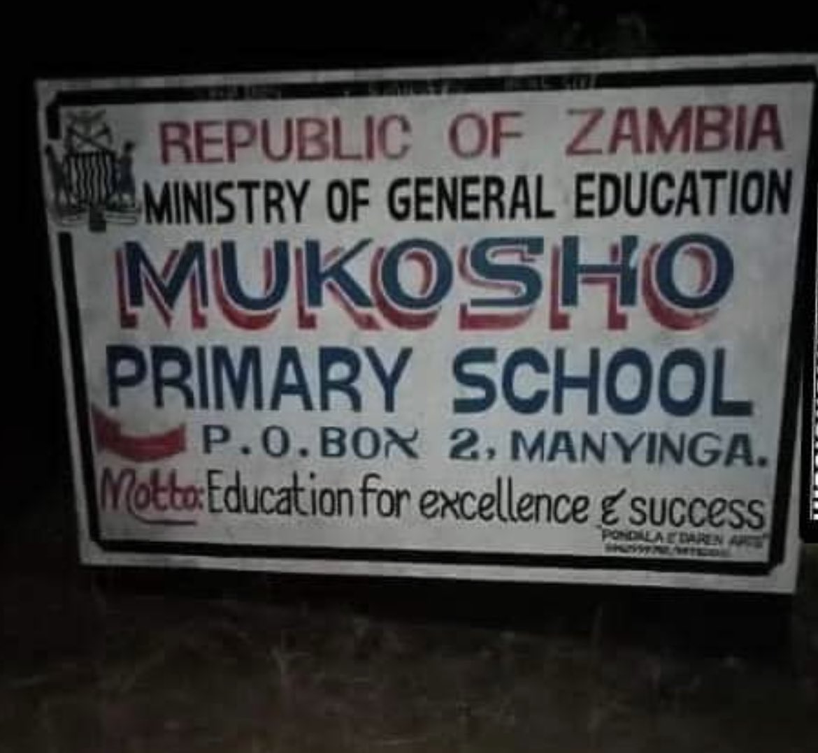 mhofela_mhofu's tweet photo. Zambia: Welcome to Mukosho Secondary School in Manyinga, Zambia https://t.co/O1yOWHI4bw