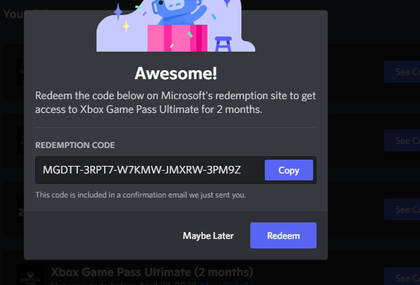 adriaencrywolf's tweet photo. 2 month free xbox game pass! tis' the month of giving and being thankful. #freediscordcode #freecode #discord #discordcode #xboxcode #xboxgamepass #gamepass https://t.co/Wb0aqKvdvr