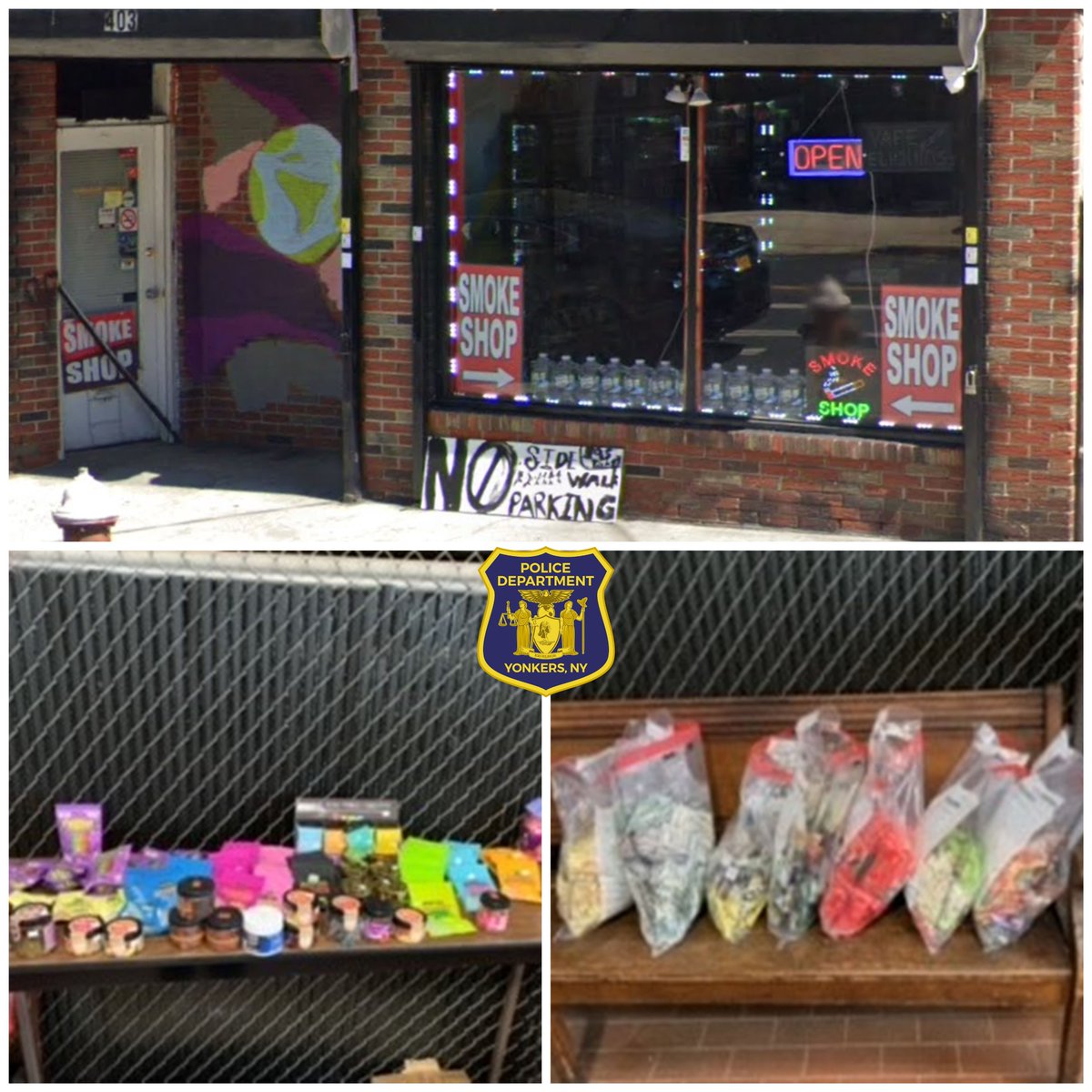 YonkersPD's tweet image. Another unlawful smoke shop closed down! The City of Yonkers Smoke Shop task force visited the store located at 403 McLean Avenue on Tuesday and found the business to be out of compliance: no Certificate of Occupancy and no dispensary or hemp licenses; a large quantity of 1/3
