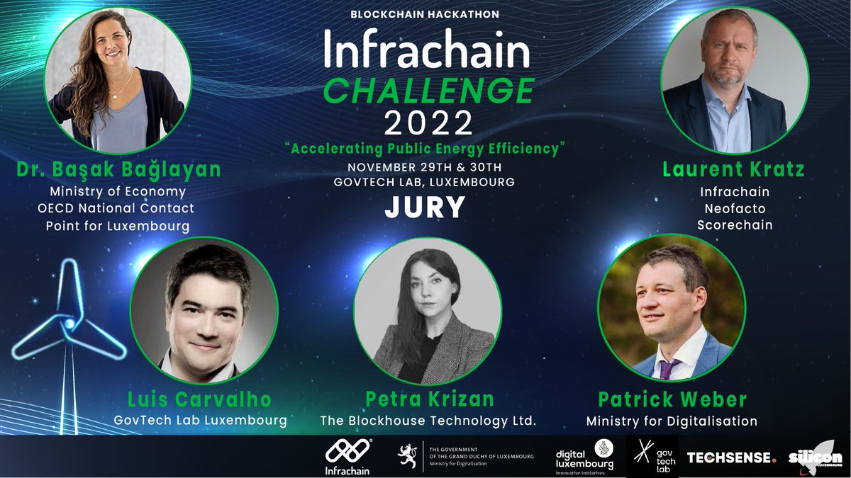 👋 Meet the #InfrachainChallenge 2022 jury members who will deliberate on the 3 best team projects developed during the #blockchain #hackathon on November 29 &amp; 30 at the @GovTechLab_LU.

Register before Nov 13 for a chance to win fabulous cash prizes 🤑👉 lnkd.in/d9PvssT