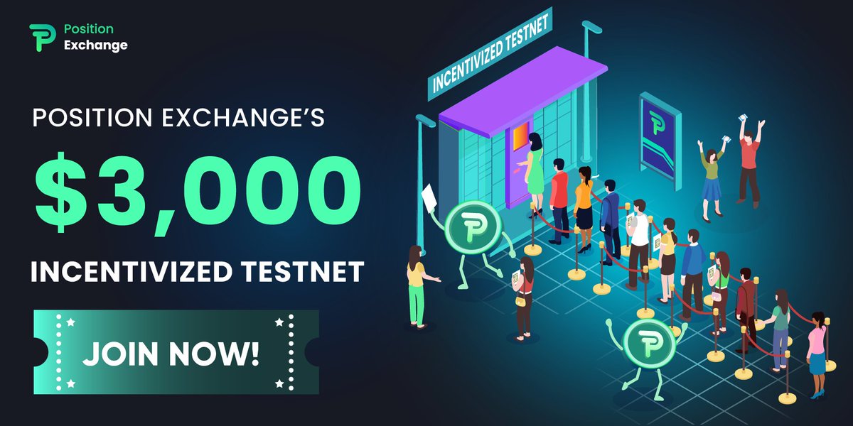 PositionEx's tweet photo. Let’s welcome Position Exchange $3,000 Incentivized Testnet 💥

To participate, join our Discord and follow the instructions there 👉https://t.co/TxRjWhm2pN https://t.co/zje24anHlZ