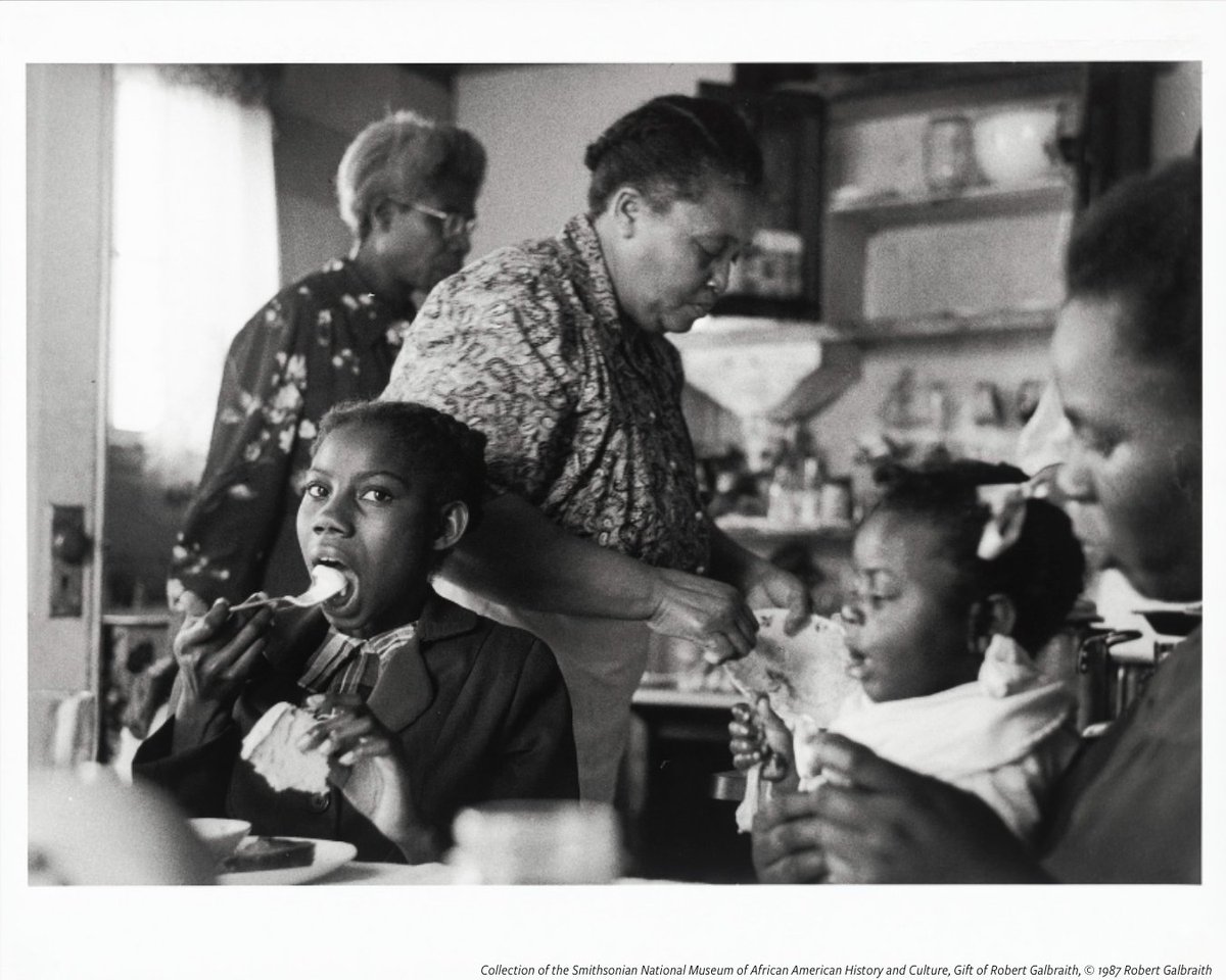 NMAAHC's tweet photo. African Americans attach familial love, communion, and personal pride to “foodways” or their many culinary practices and traditions. This food culture is represented in almost every aspect of Black gatherings. https://t.co/MgvMathMRO