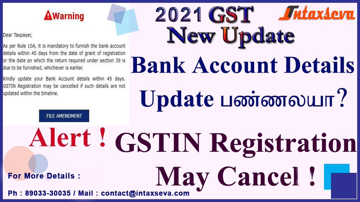 Intaxseva_offl's tweet photo. #incometaxindia #GSTcollection #gstr3b #PANATHOTTAM #INTAXSEVA https://t.co/vto0kXcZW9