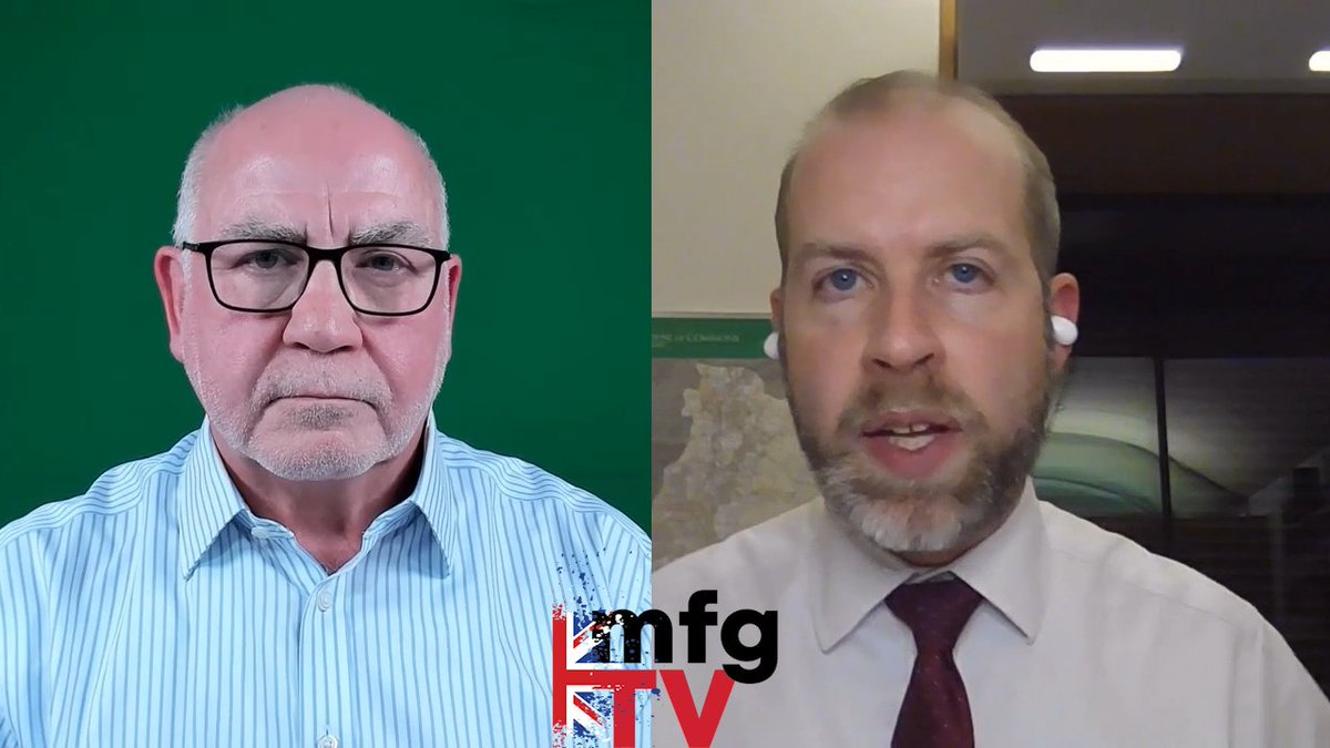 Shadow Business Secretary <a href="/jreynoldsMP/">Jonathan Reynolds</a> and <a href="/Nick_ukmfg/">Nick Peters</a> discussing #industrialstrategy as part of a ground breaking new series of ManufacturingTV programmes on challenges facing #ukmfg.

The first episode will be webcast November 21st. For more details 👉ukmfg.tv/mfg-debates/