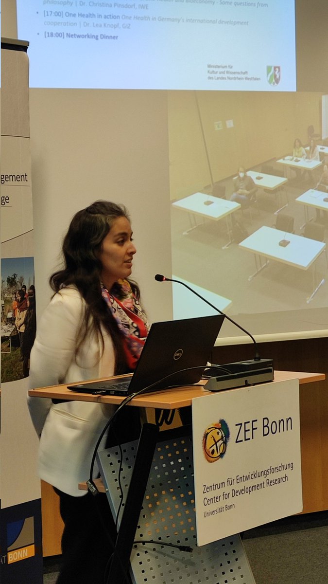 ZEFbonn's tweet photo. Starting now:
#OneHealth Research Symposium 2022. Opening words by ZEF Director Prof. Christian Borgemeister and Ana Maria Perez https://t.co/i7XN95zRL9