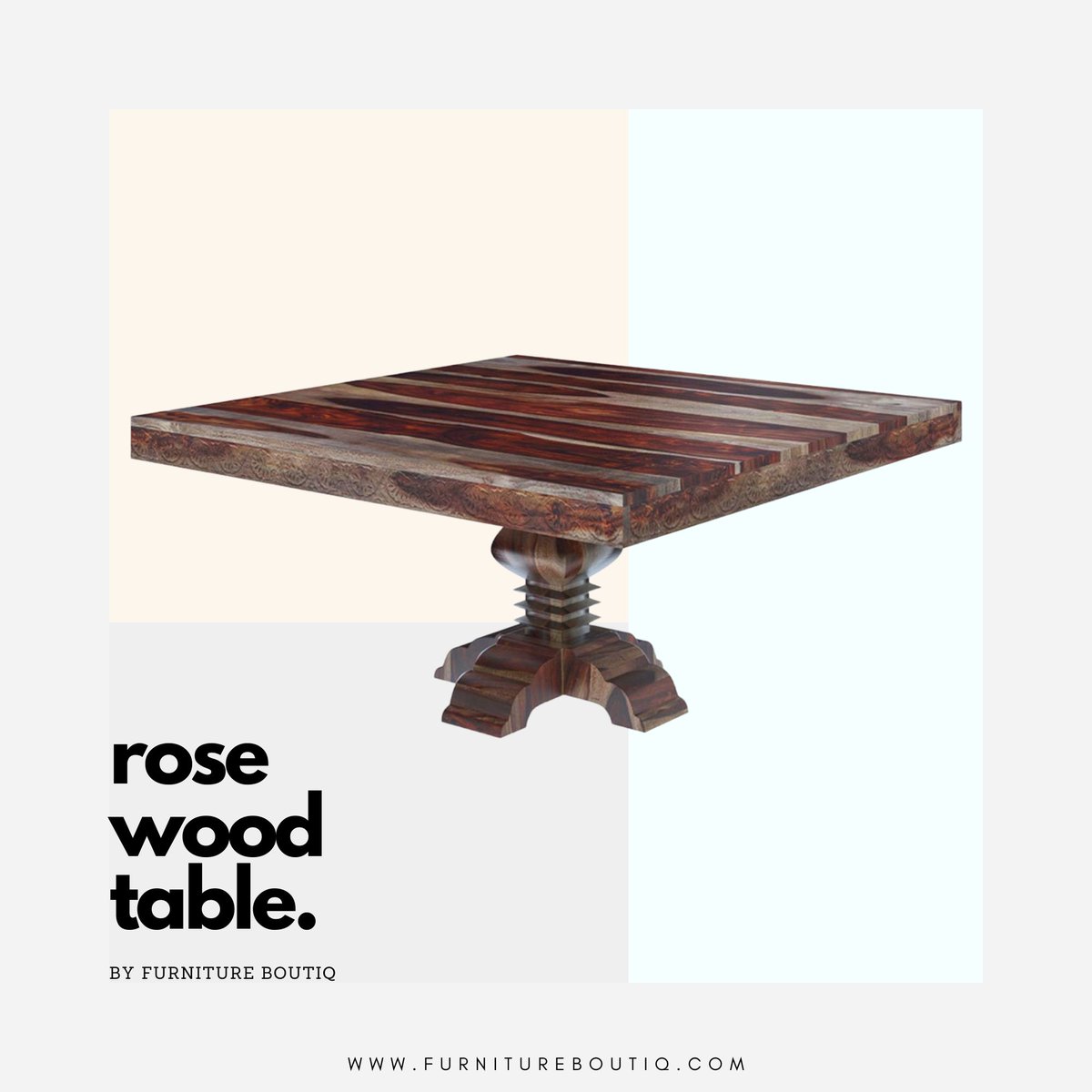 This solid wood dining table is made of 100% Rosewood that gives your dining space with all the aesthetics to make it warm and inviting.

furnitureboutiq.com

#diningtable #dining #diningtableset #diningtableset #diningroomfurniture #diningroomdesign #diningtableideas
