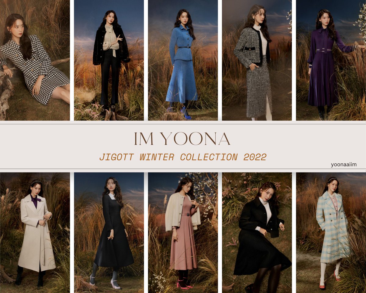 yoonaaIim's tweet photo. ── 

            ❝ 2022년 11월 03일 ❞ 

Now, I show you the result of my newest photoshoots with JIGOTT for Winter Collection 2022. I've tried so many of their collection and now please give me your opinions. Do I look good on it?

─── 

Cr. https://t.co/VspoviXWrC… https://t.co/ARNtpPhyGK