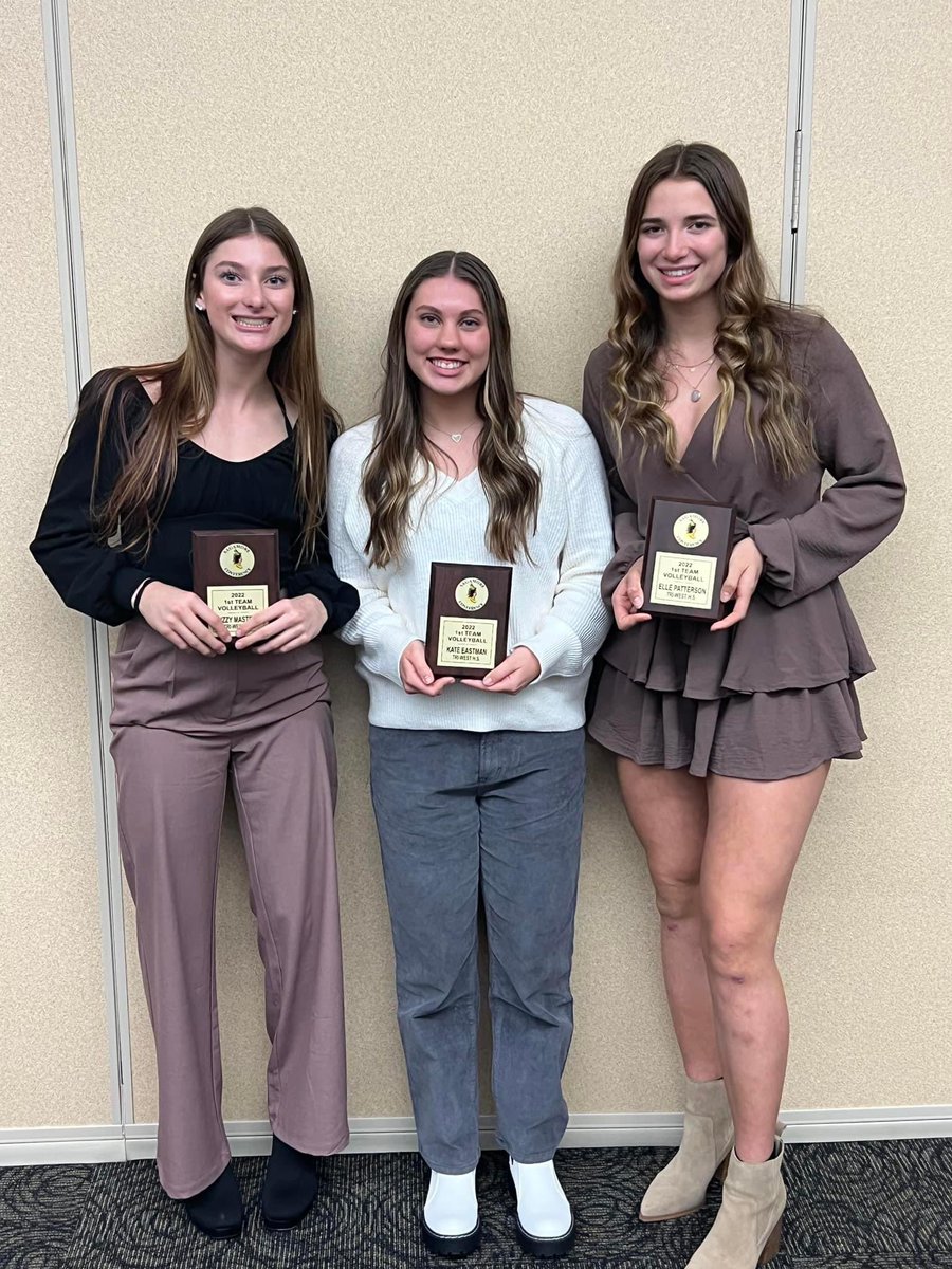 Congratulations again to our 1st Team All-Conference award winners. 💪🏻🏐 🏆.