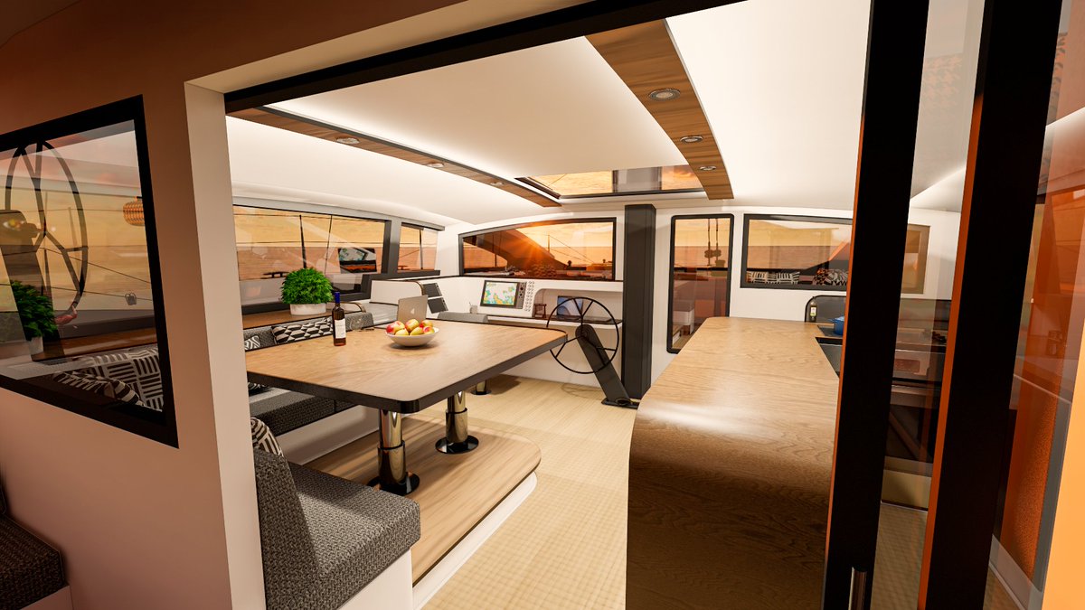 Work from home, anywhere and everywhere in the world. Dazcat Ocean Cruiser. Loads of benefits for people who love superb sailing experiences and want to go further for longer. Add Starlink's 'Mobile RV and Boat' offering and bring it on - working from home never looked so good...