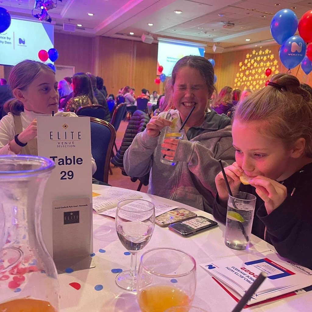 sacristonyp's tweet photo. Project with Pride Awards hosted by @NEYouth_ ❤️
We were so proud to be nominated for 
🌟Volunteer of the Year - Ruth Fish
🌟Young Achiever - Isabelle Keogan
🌟Project with Pride - SYCP

Congratulations to all the deserving winners, a fabulous night👏🌟 https://t.co/9fNpNygQrX