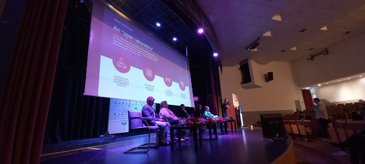 TorinoCityLab's tweet photo. Today at the @majorcitieseuro conference in Larissa (Greece), @miaciata speaks about #TorinoCityLab and how the open-air innovation lab is supporting @twitorino in its mission of climate neutrality to 2030✅ @NetZeroCitiesEU
#TCLeuropeanprojects #TCLinnovation https://t.co/CM16SlSMSN