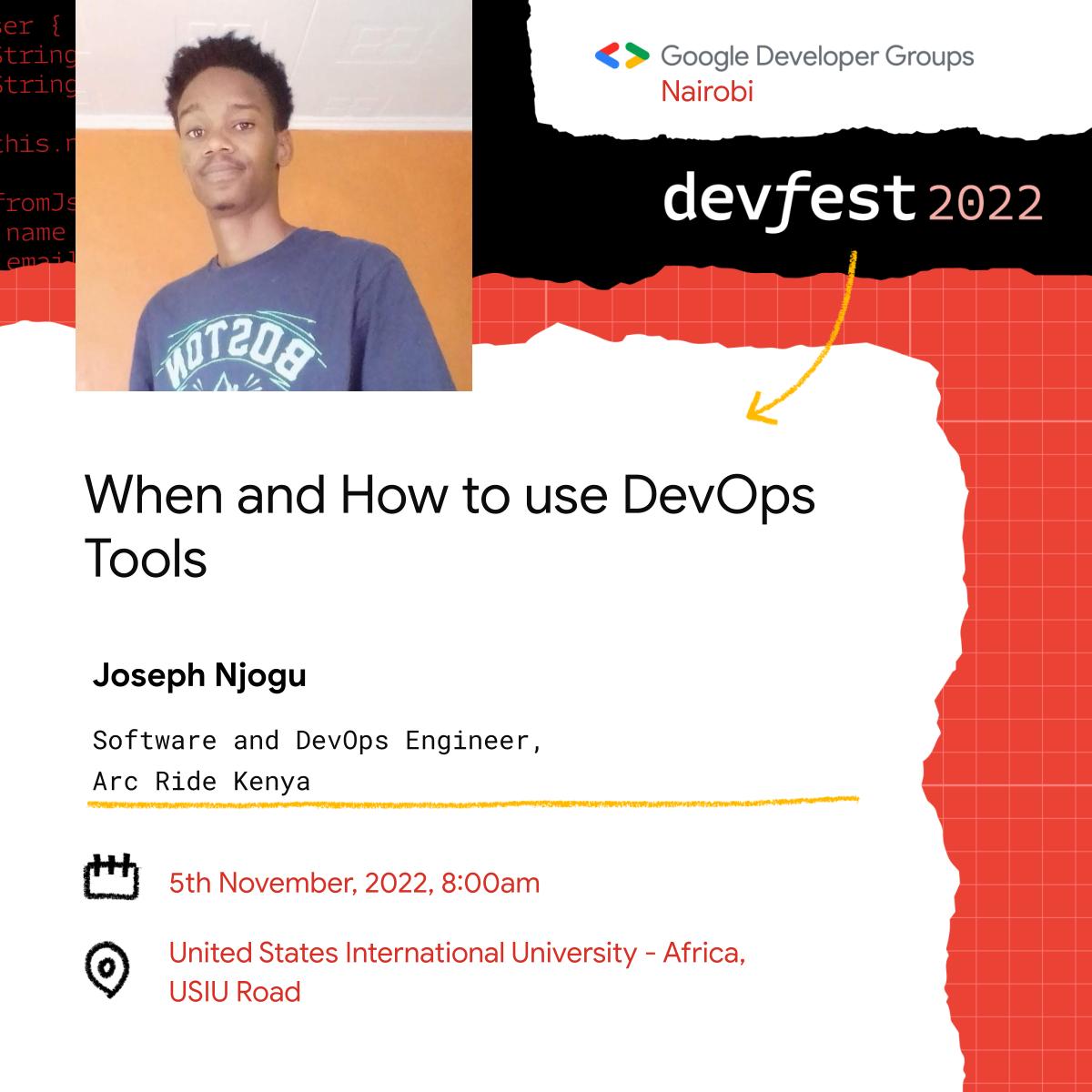 In less than 48hrs, #DevFest2022  #DevFestNairobi🚀 
it will be going down. Don't miss this out, as we look into DevOps tools when and how to use them, and more importantly, how we use them <a href="/ARC_ride_global/">ARC Ride</a>  to ship and monitor software products and the whole infrastructure.