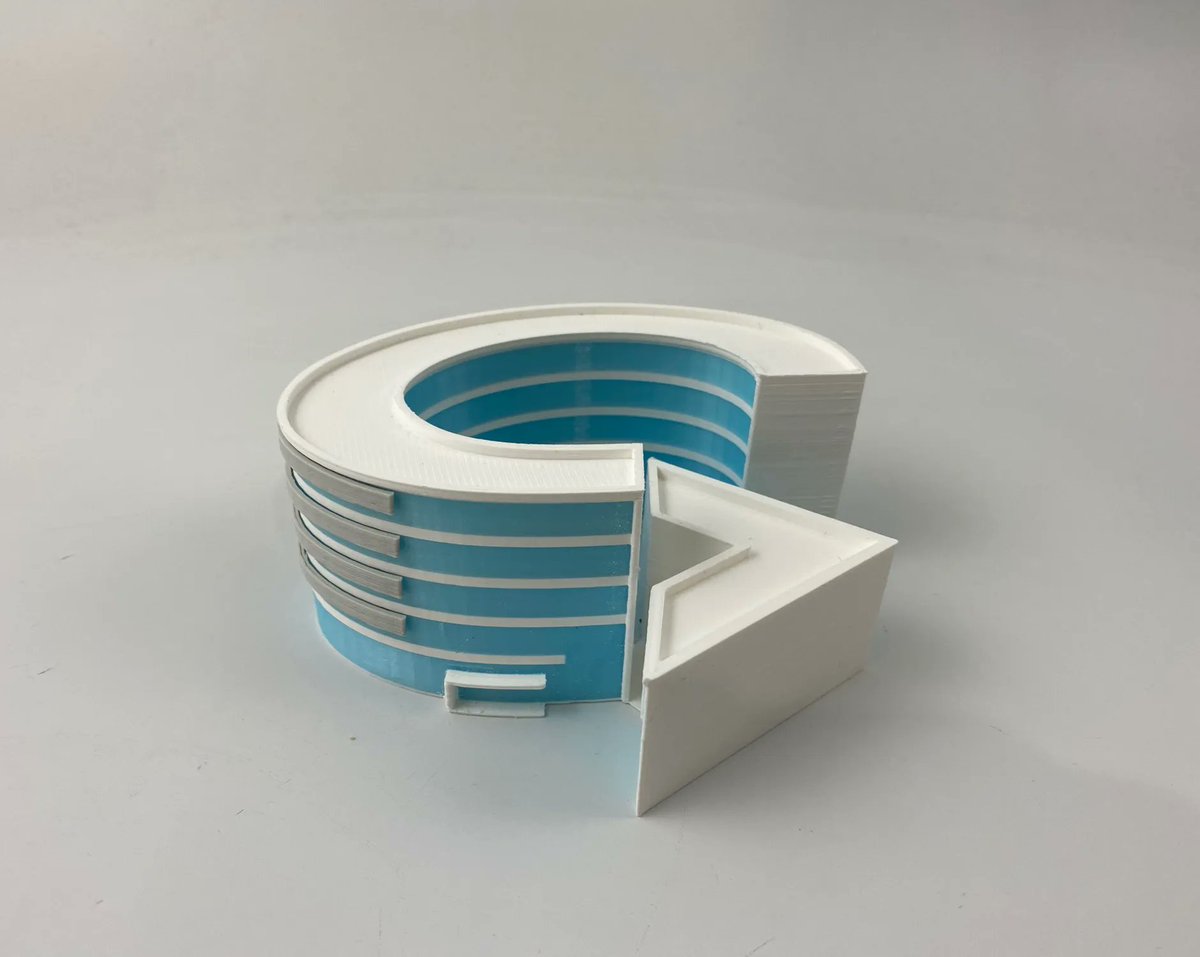 V3DPrinting's tweet photo. Réalisation et impression d’une série de maquettes d’immeubles
Impression en PLA Blanc et PLA translucide bleu https://t.co/atB3PmbXFP