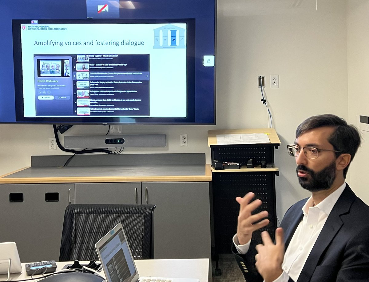 keepark's tweet photo. Outstanding talk @HarvardPGSSC by @KiranHarding @OrthoGlobal @BIDMChealth on #GlobalOrthopedics. Incredible progress on research, advocacy, education, and innovation👏👏👏. https://t.co/fJtHboPrHU