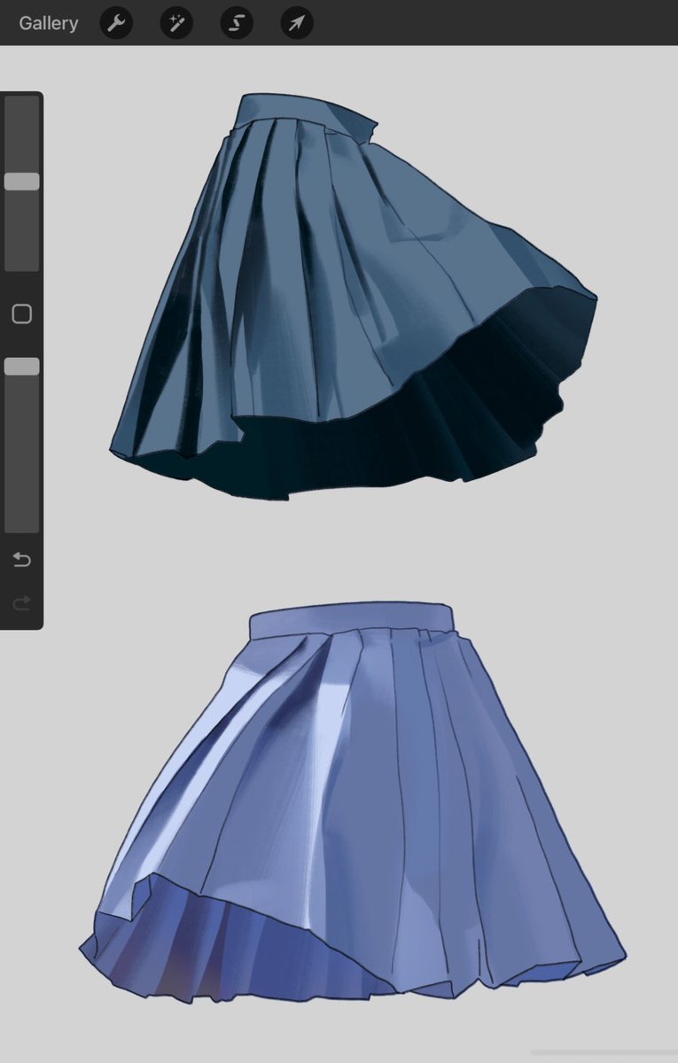 skirt no humans pleated skirt simple background grey background blue skirt still life  illustration images