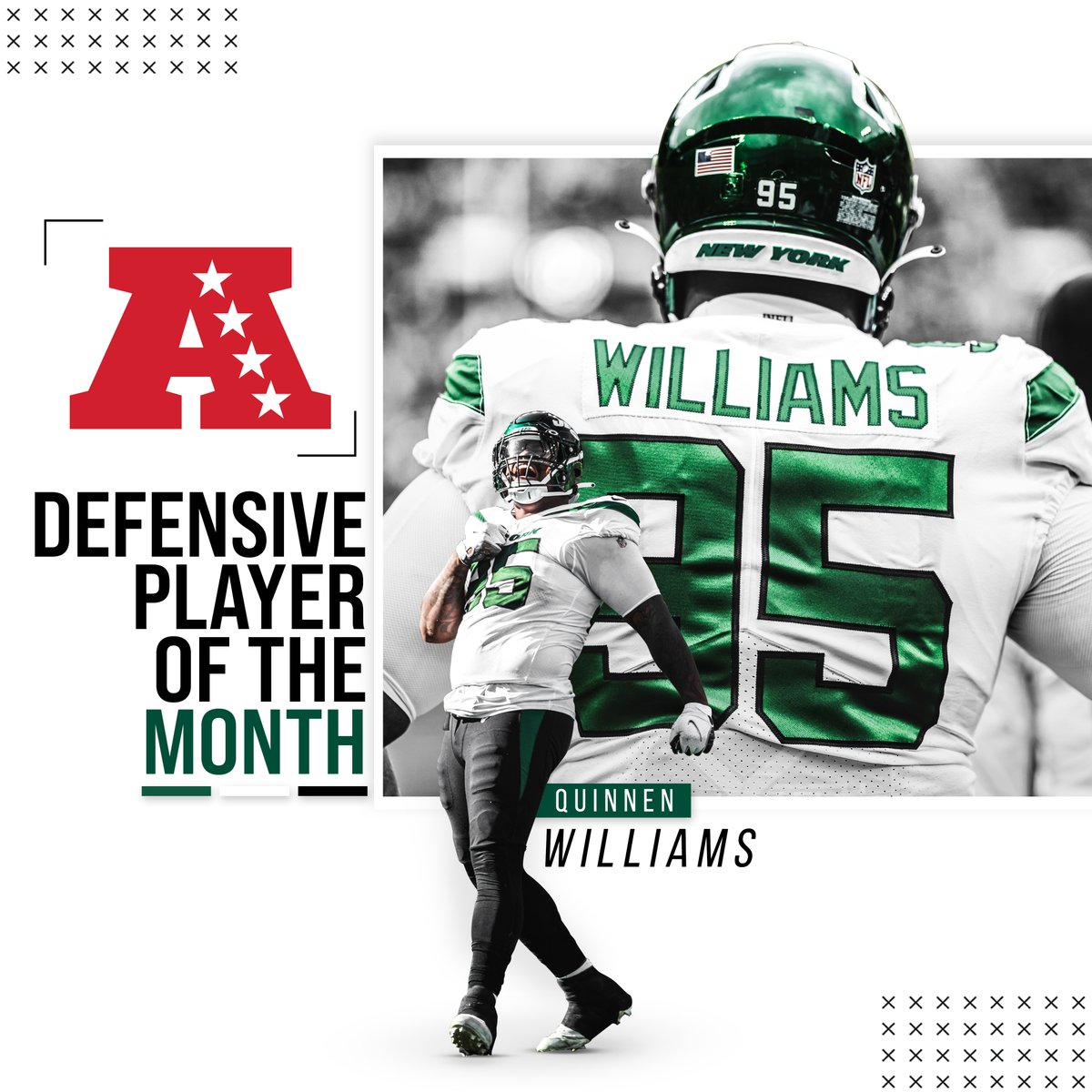 October was ruled by Big Q.

Congrats, <a href="/QuinnenWilliams/">Quinnen Williams</a>!!

📰 nyj.social/3UnNdH8