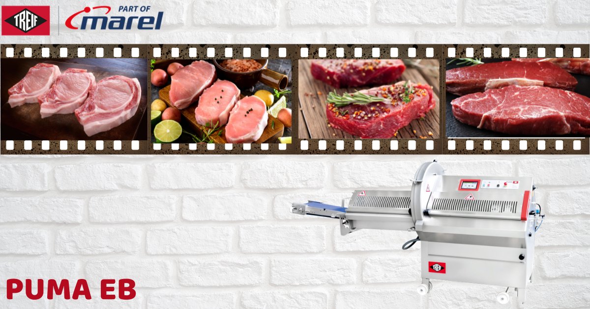 TREIFUSA's tweet photo. The PUMA EB from TREIF is a commercial portion cutter for tempered to fresh products. It offers multiple cutting programs that you can base on thickness and is ideal for commercial use.  For more information click on this link https://t.co/KTSgi91Urq https://t.co/kwzRu86Vmp