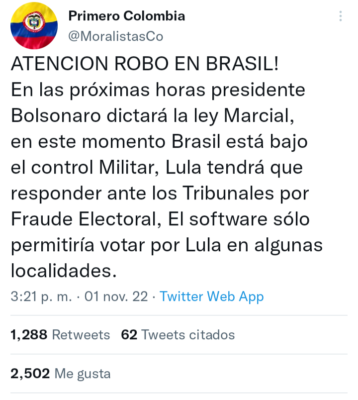 LastEngine's tweet photo. Sr Expresidente @IvanDuque Lo advertimos sobre el algoritmo de software adulterado de #Indra y #Disproel pero no sé hizo nada, los Colombianos tenemos que sufrir la ignominia en contra de la Democracia de Colombia, sabemos que la eleccion de @petrogustavo fue #Fraudulenta https://t.co/BoGTw8oGJd