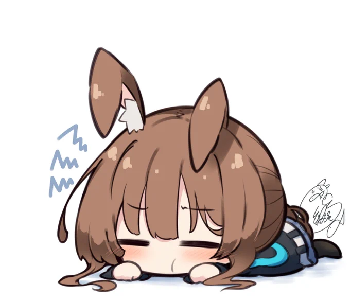 むくれてるアーミヤ#アークナイツ 
