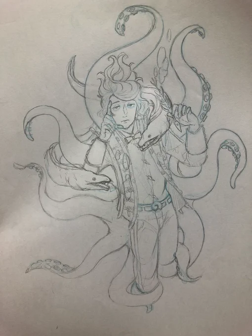 うっわ、エイトフットめっちゃ真面目に描いてた!懐かしい!🐙5年くらい前……? 