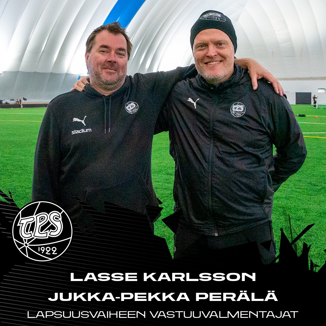 Lasse Karlsson ja Jukka-Pekka Perälä on valittu TPS:n lapsuusvaiheen vastuuvalmentajiksi! Karlsson ja Perälä ottavat haltuun seuran kolme nuorinta juniori-ikäluokkaa.

📺 Videohaastattelu: youtu.be/tIGIu_X7FXI

📝 Tiedote: fc.tps.fi/fi/uutiset/jun…

#FCTPS #jalkapallo #Turku