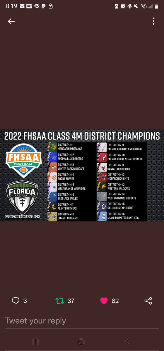 Buggsnow's tweet photo. @DOORANTFOOTBALL @JourneyanFuture 
@valdostastatefb 
@AStateFB @CitadelFootball @SEUFireFootball 
DURANT High School is a quality program with a grassroots approach "Dig in and Hold the Line". We market our program as Blue Collar. Cougars Forever https://t.co/aSE2nGn4Bp