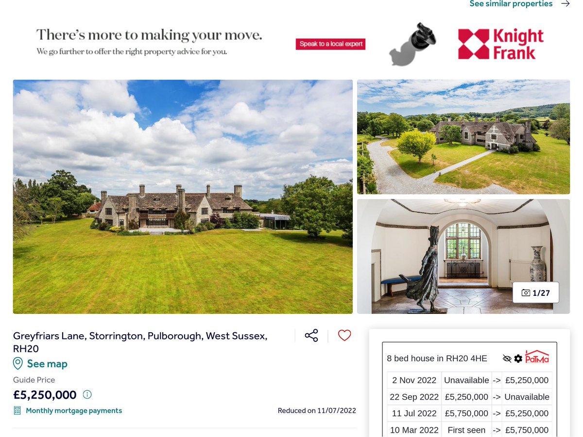 Some expensive properties got re-listed (fell-through) yesterday, here's one... bit.ly/3DWhGGY