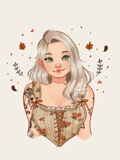 autumn-themed commission #art #illustration 