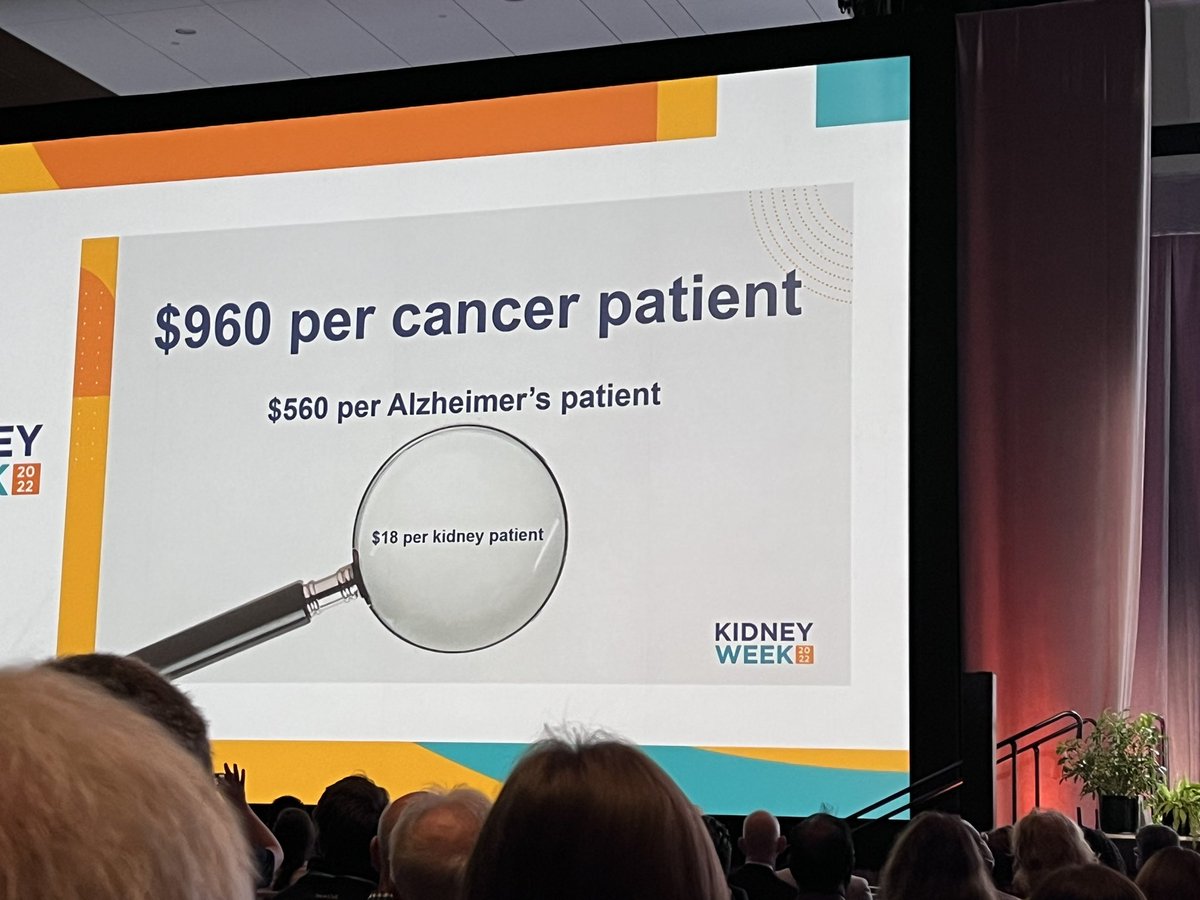 Why $950 per cancer patient Why $560 per Alzheimer’s patient Why $18 per kidney patient #KidneyWk