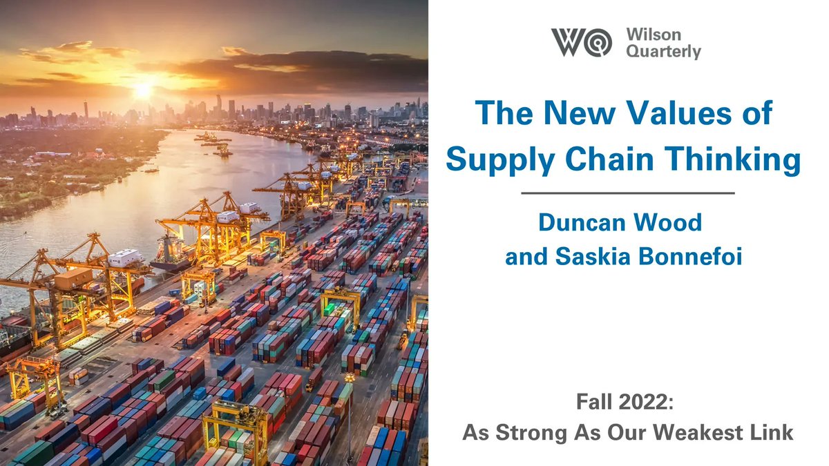 The Wilson Quarterly (@wilsonquarterly) on Twitter photo This thoughtful piece by <a href="/AztecDuncan/">Duncan Wood</a> and <a href="/BonnefoiSaskia/">Saskia Bonnefoi</a> frames our entire issue and provides excellent context for each piece of As Strong As Our Weakest Link. buff.ly/3gvsUsV #SupplyChains #WilsonSmart This thoughtful piece by <a href="/AztecDuncan/">Duncan Wood</a> and <a href="/BonnefoiSaskia/">Saskia Bonnefoi</a> frames our entire issue and provides excellent context for each piece of As Strong As Our Weakest Link. buff.ly/3gvsUsV #SupplyChains #WilsonSmart