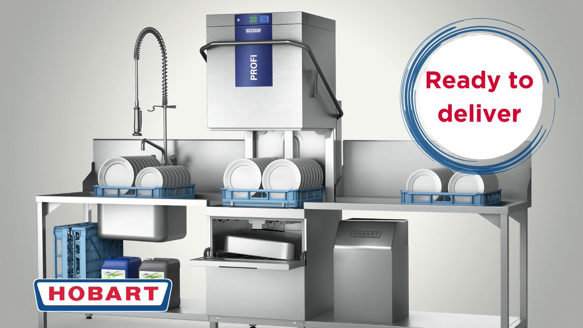 To double your dishwashing capacity take a look at the Hobart Two-Level Washer, in stock and available for delivery now.

Find out more: hobartuk.com/products/warew…

#ReadyToDeliver #FullyStocked #FullWarehouse #FinanceAvailable