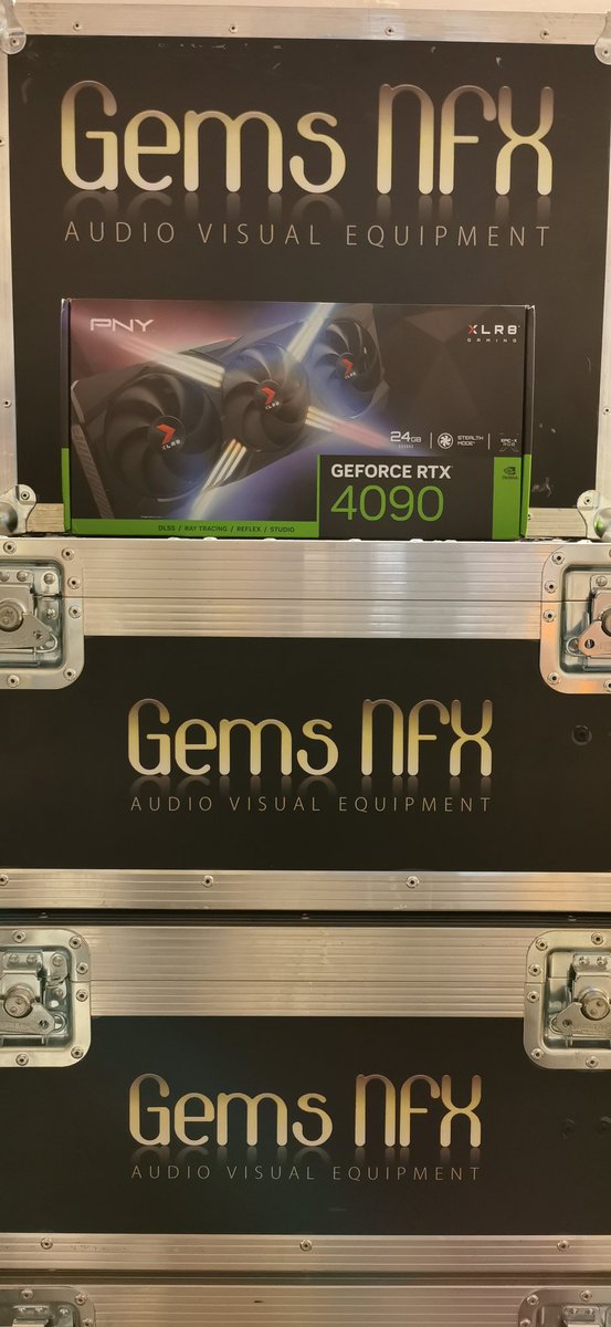 gemsnfx's tweet photo. Time to spread some 40 series love across the fleet with the first batch of @PNYTechnologies gpu's.

#pcgaming #3dmodeling #gemsnfx #GPU #raptorlake #eventprofs https://t.co/R1HJfOpjoC