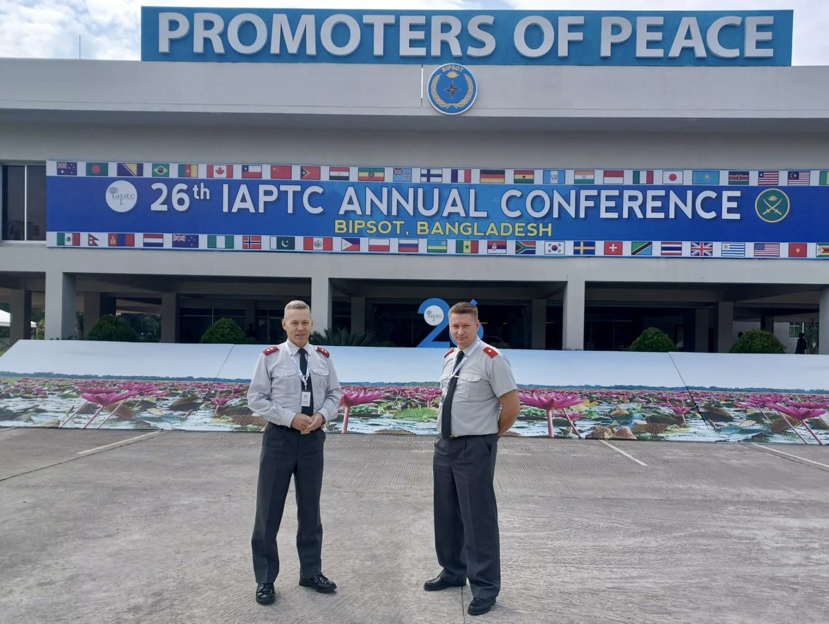 FINCENTFI's tweet image. This week FINCENT is attending the 26. #IAPTC conference at #BIPSOT in Bangladesh. 

Inspiring to meet the global #peacekeeping training community and discuss mutual topics!

#fincentfi #trainingleaders #trainingsolutions #peacesupport