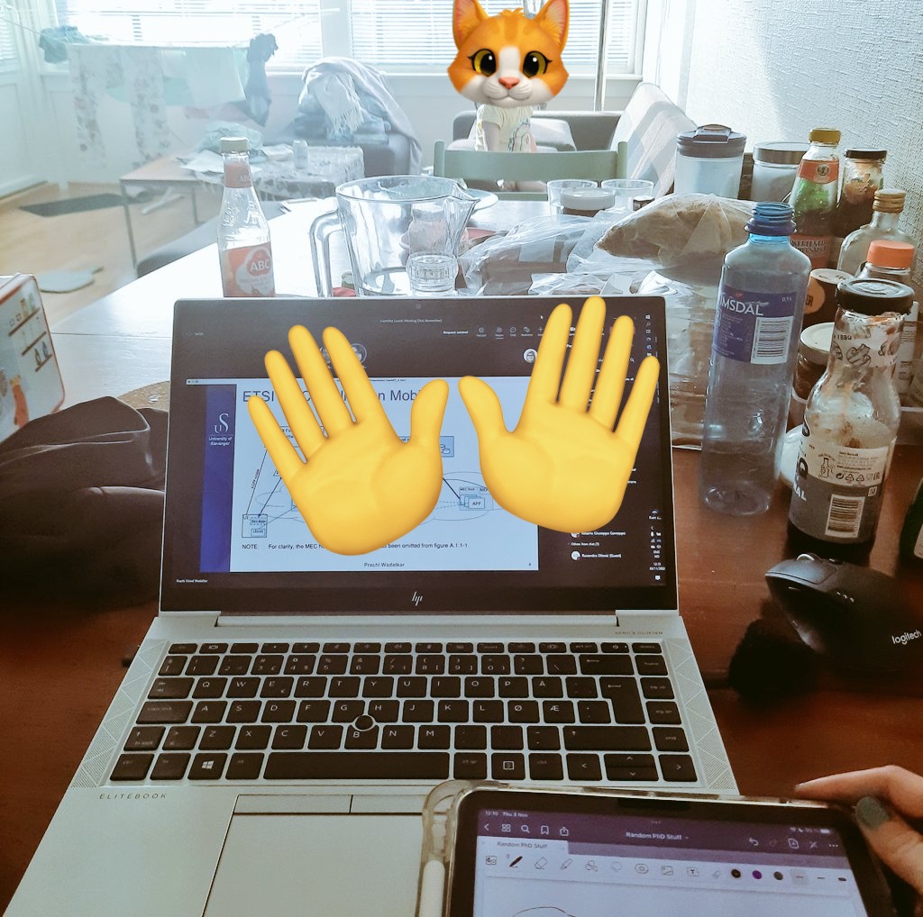 No daycare, messy house, online meeting 👍

Still need to find a time to addressing a feedback for my manuscript, and prepare a progress for the next work 👍👍👍

I am okay, i'll be okay 🤲🏻💖

<a href="/Momademia/">Academic Mom, PhD</a> #AcademicTwitter #AcademicChatter