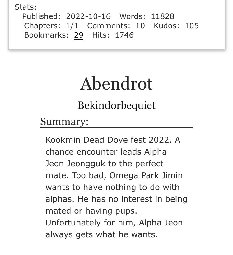 hailguk's tweet photo. abendrot
11k | abo, arranged marriage 

https://t.co/rhUf4Ekyit https://t.co/cZODTgKQad