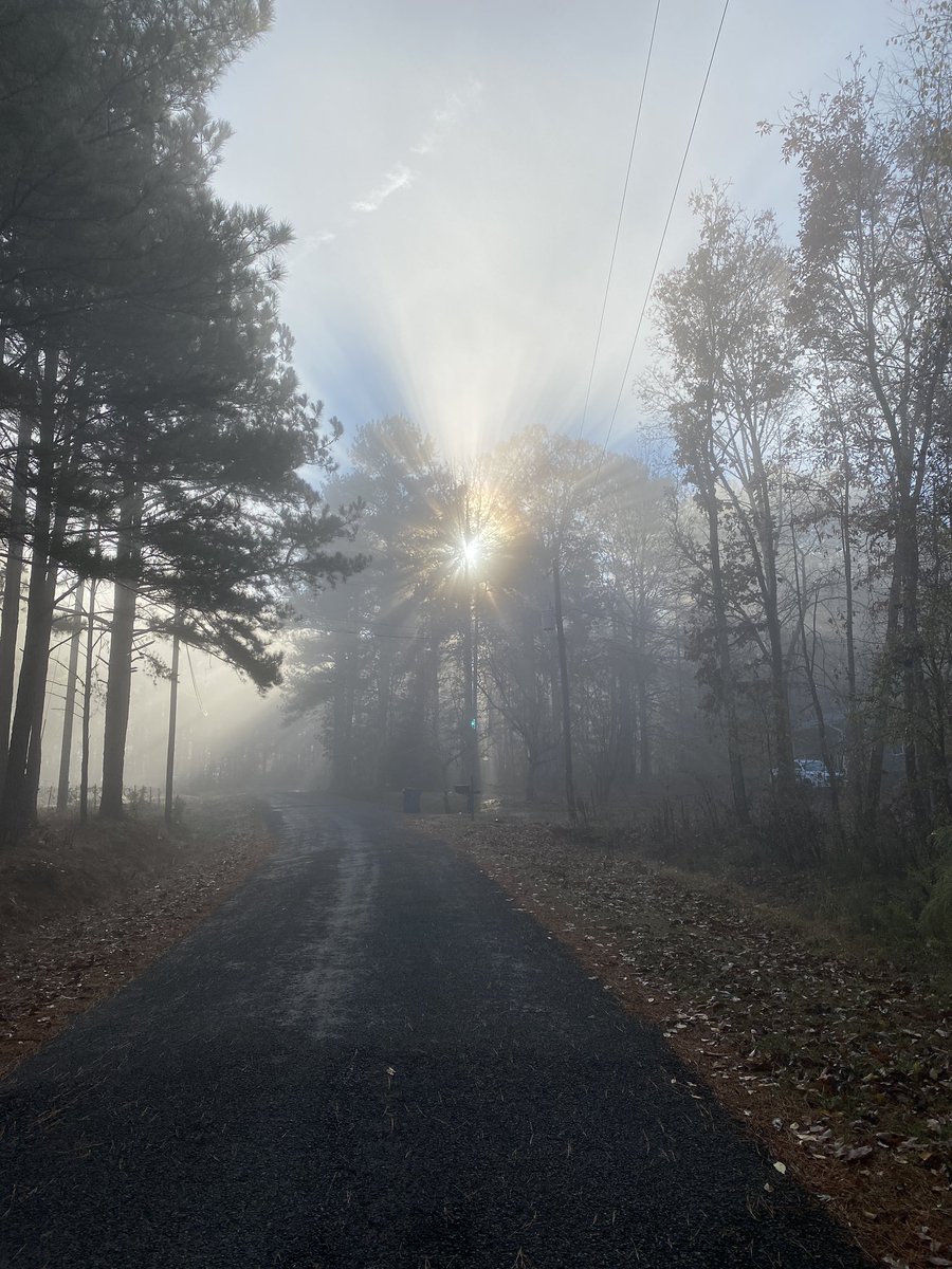 One of my favorite things about fall: morning fog!