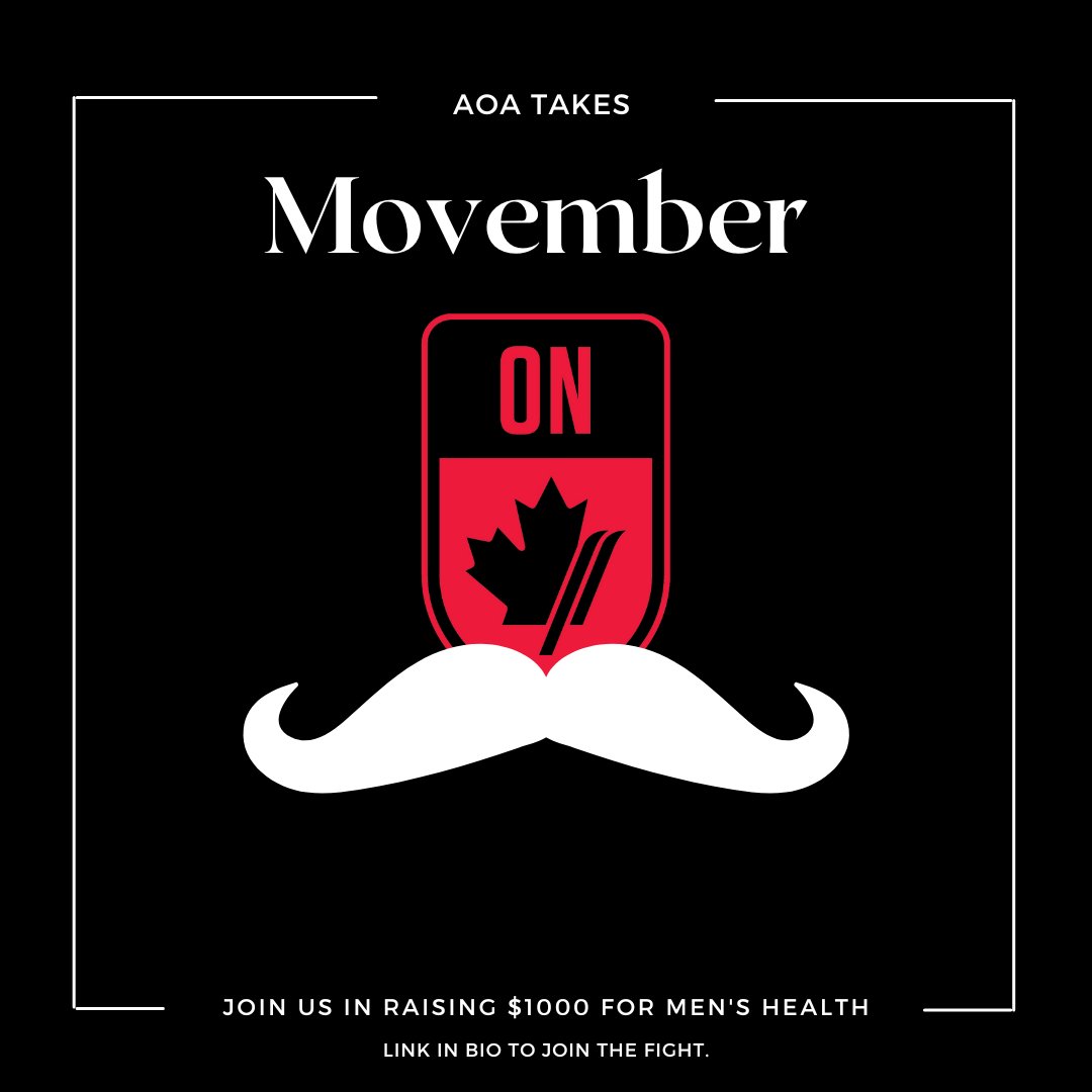 This year, AOA has set a fundraising goal of $1000 for the Movember movement.  Follow along as our AOA men grow some stunning ’staches for a good cause. To join the AOA team, please use team ID: 2435963 or donate at this link: movember.com/t/alpine-ontar…

Let’s get hairy!