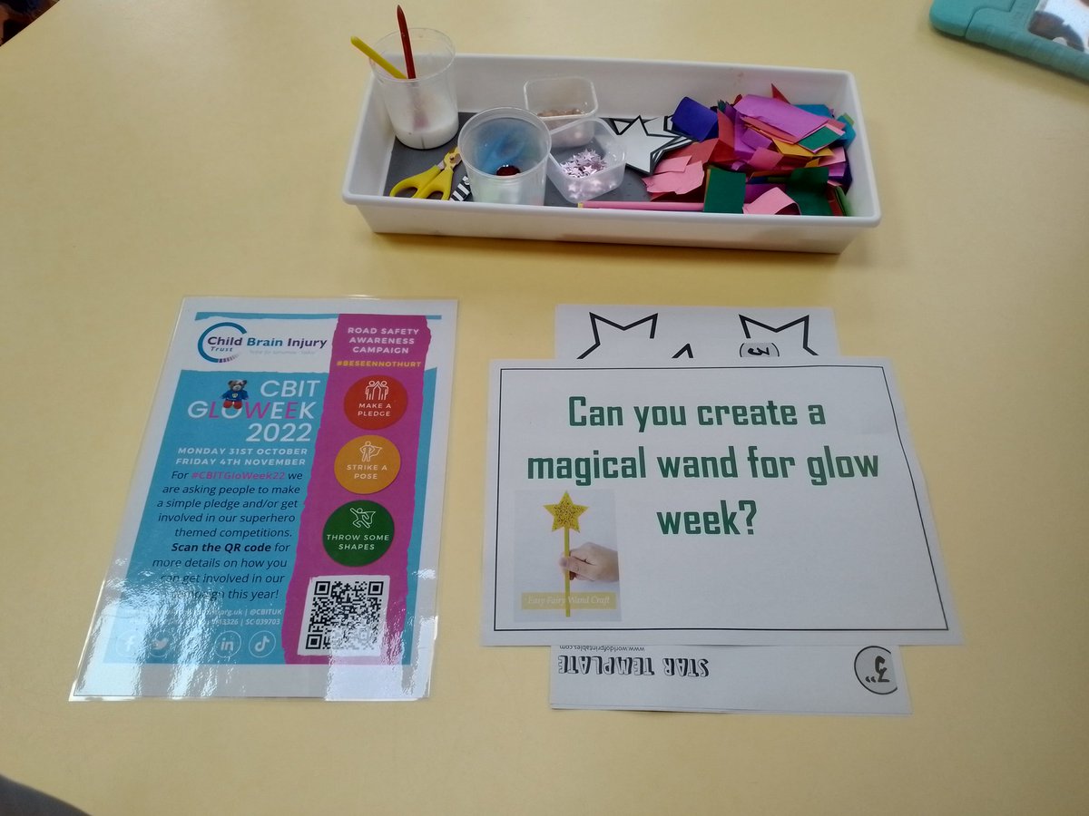 sarahpearceCbit's tweet photo. Glowing activities happening this week @Bham_Childrens #besafebeseen #gloweek2022 #cbituk https://t.co/AWApnzpDwd