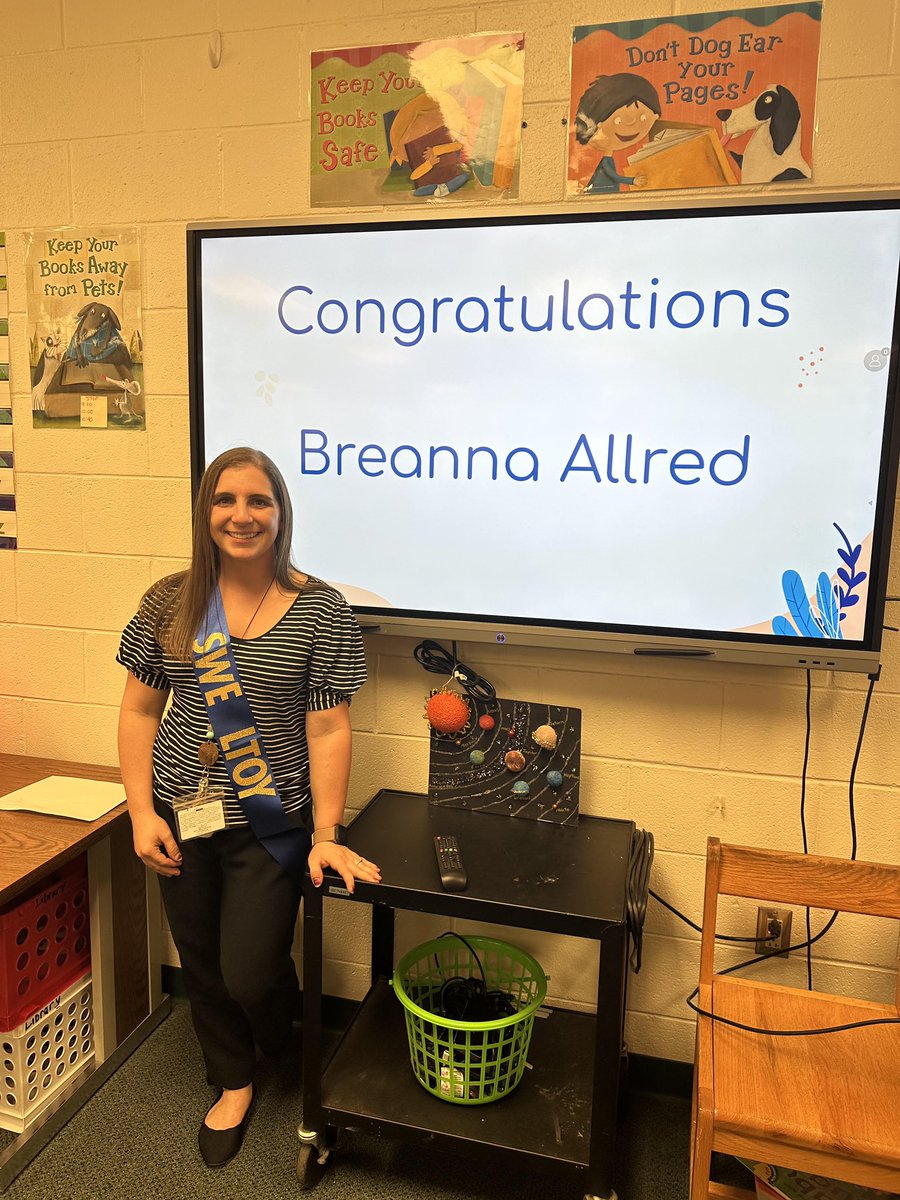 SWEbruins's tweet photo. Congratulations to SWE’s Literacy Teacher of the Year, Breanna Allred! #ltoy #swebruins #CPSInspires https://t.co/hqjqdfdWv7