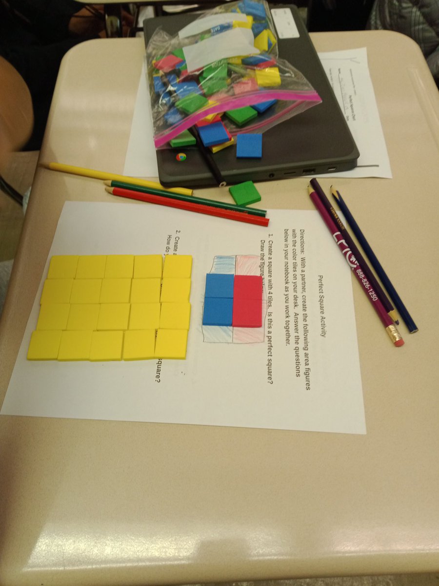 Pwaegerle's tweet photo. Amazing 6th grade teachers, Mrs. Richardson and Mrs. Herndon @jfkwolverines making math real with perfect squares!@KelGreening #Mathisnotaspectatorsport https://t.co/cVn0bFOBGR