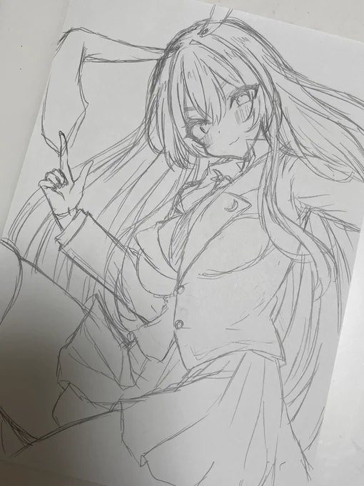 うどんちゃんラフ🐰 