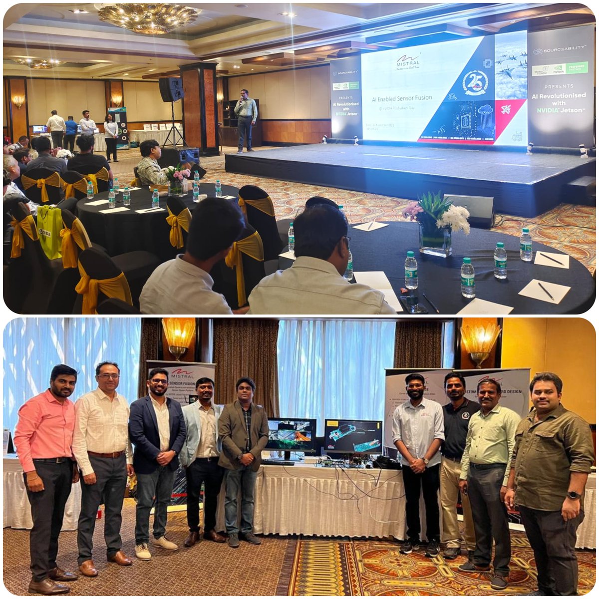 MistralSoln's tweet photo. Glimpse of the Mistral booth at Jetson Ecosystem Day! The event witnessed live demonstration of various #NVIDIA #Jetson based applications.
#NvidiaIndia #nvidiaembedded #nvidiajetson #JetsonEcosystemDay #DevelopmentPlatforms #mistralsolutions @nvidia @NVIDIAIndia @NVIDIAEmbedded https://t.co/02y2NesEOn