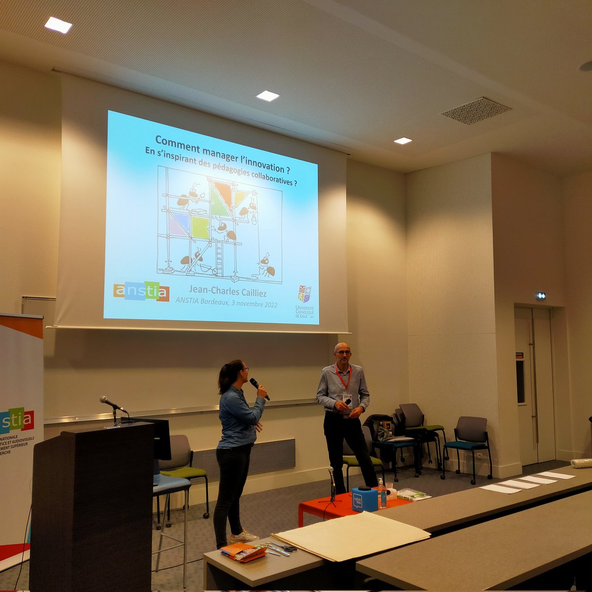 Les journées <a href="/ANSTIAofficiel/">ANSTIAofficiel</a> à @sciencespobordeaux #JANSTIA2022 Manager l'innovation ? L'amphi va être "retourné" par <a href="/JCCAILLIEZ/">JC CAILLIEZ, PhD</a> 🤩